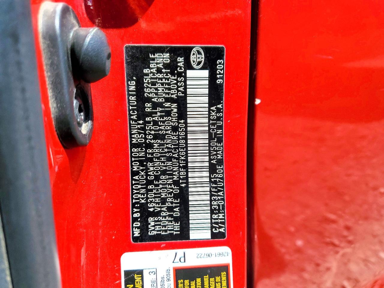 Toyota Camry Se