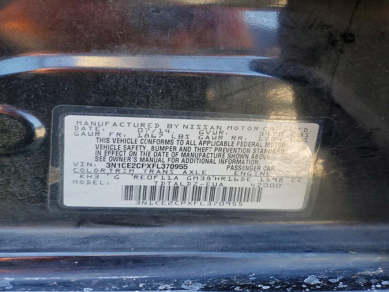 Nissan Versa Sv