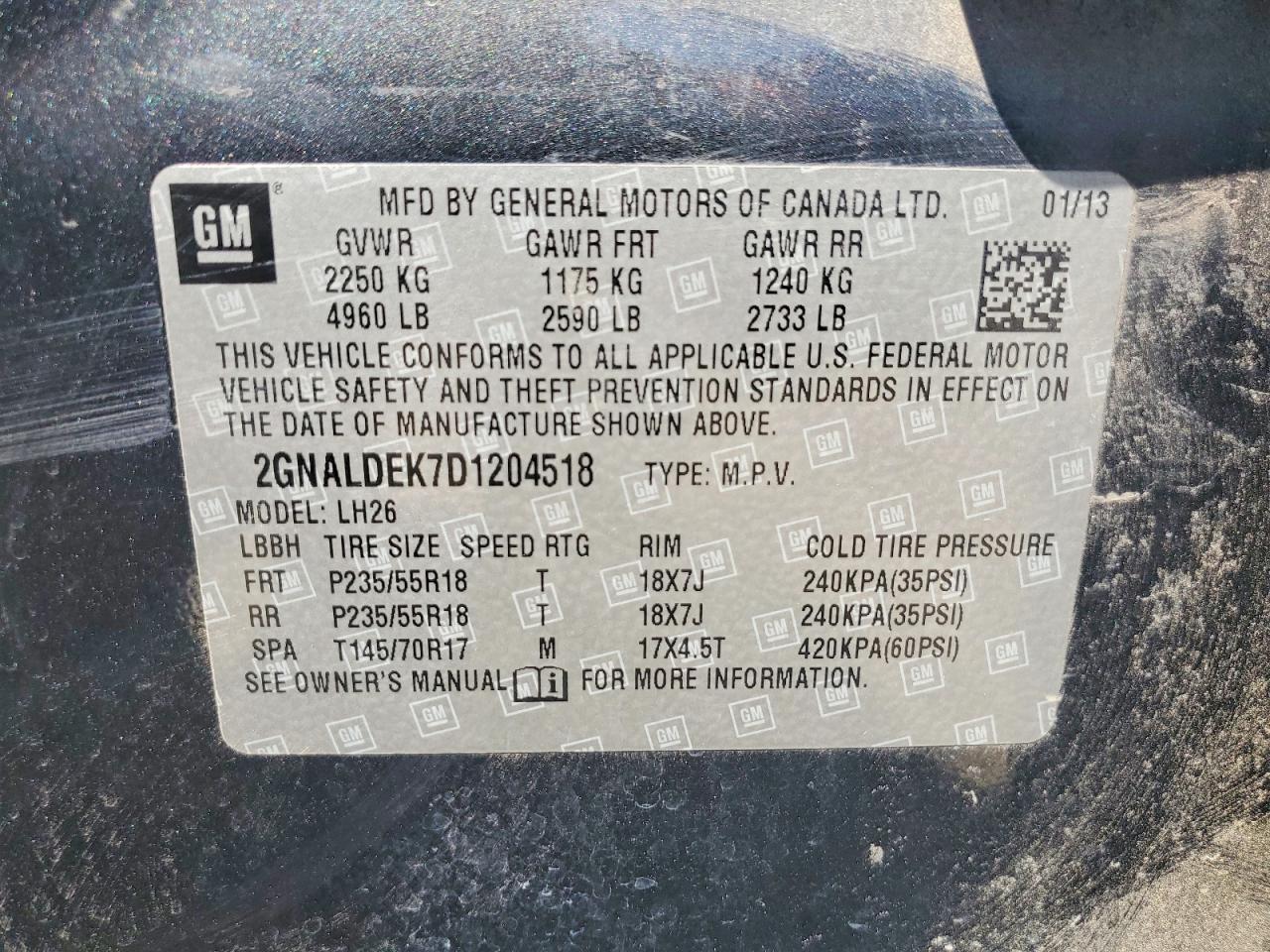 Chevrolet Equinox Lt