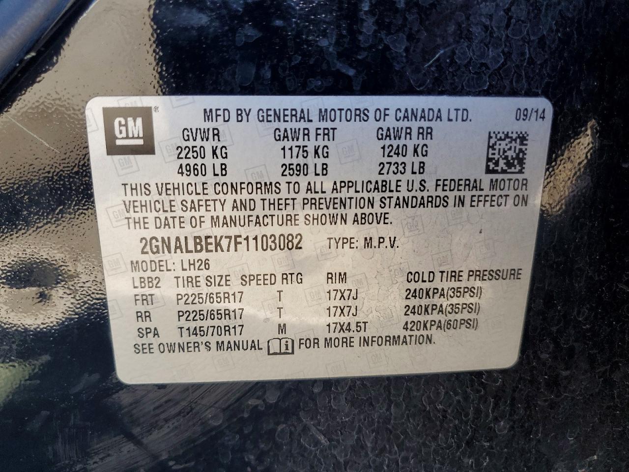Chevrolet Equinox Lt