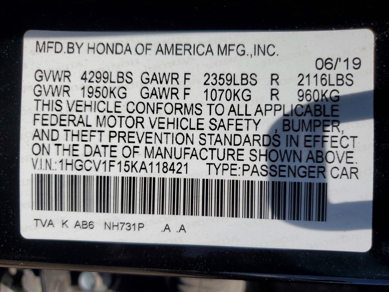 Honda Accord Lx