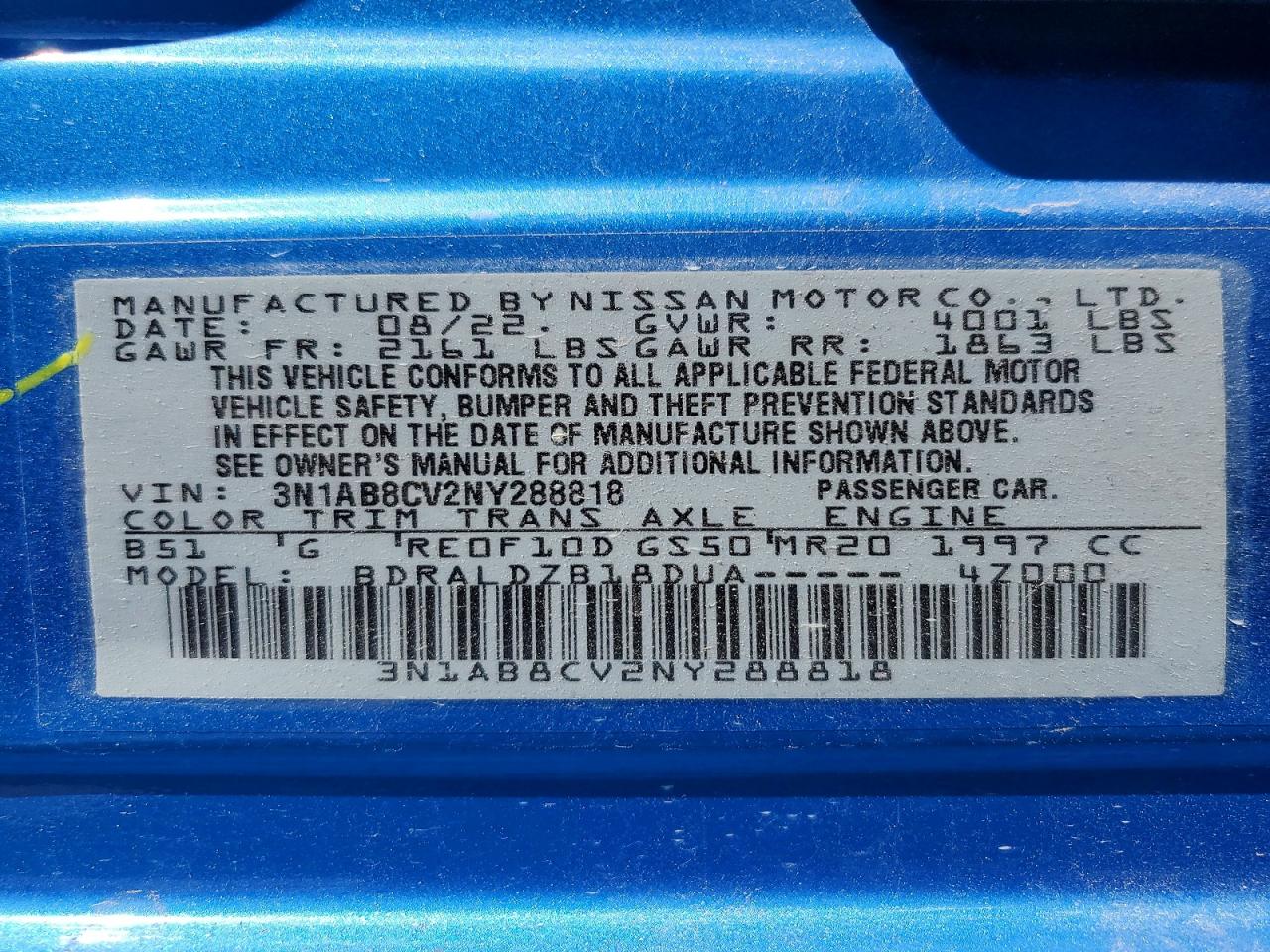 Nissan Sentra Sv