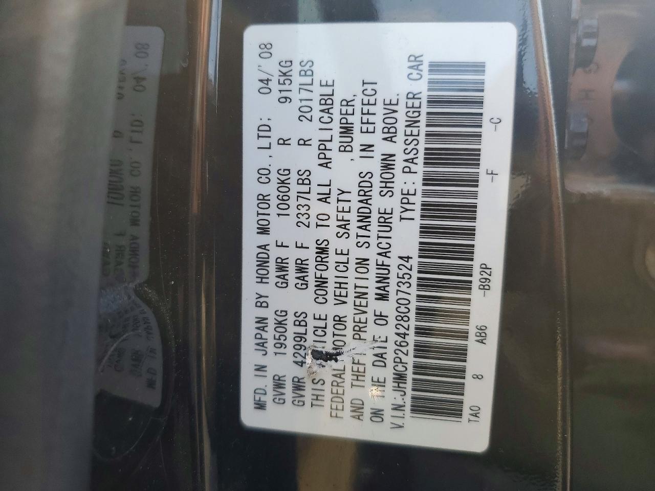 Honda Accord Lxp