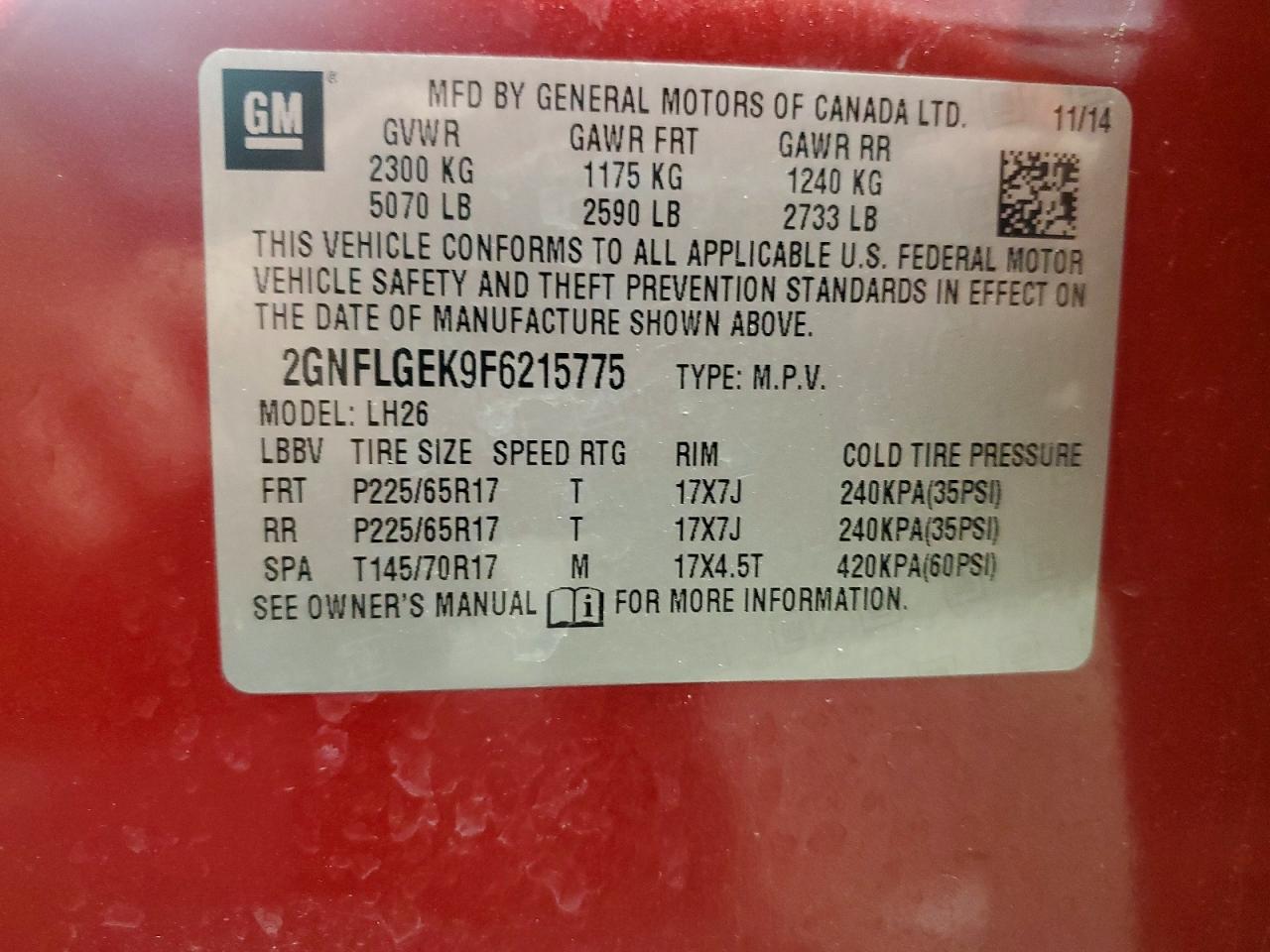 Chevrolet Equinox Lt