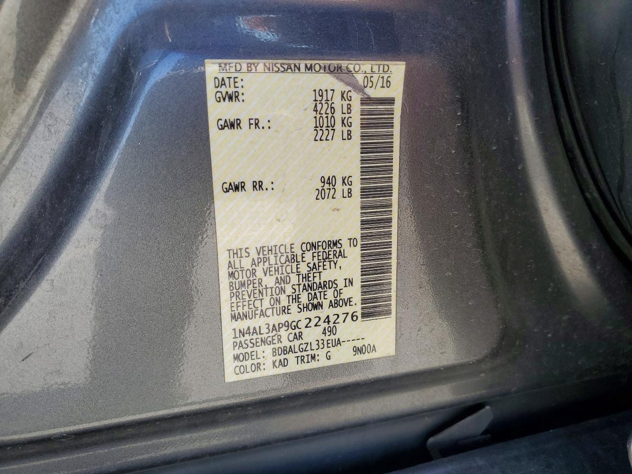Nissan Altima 2.5 S