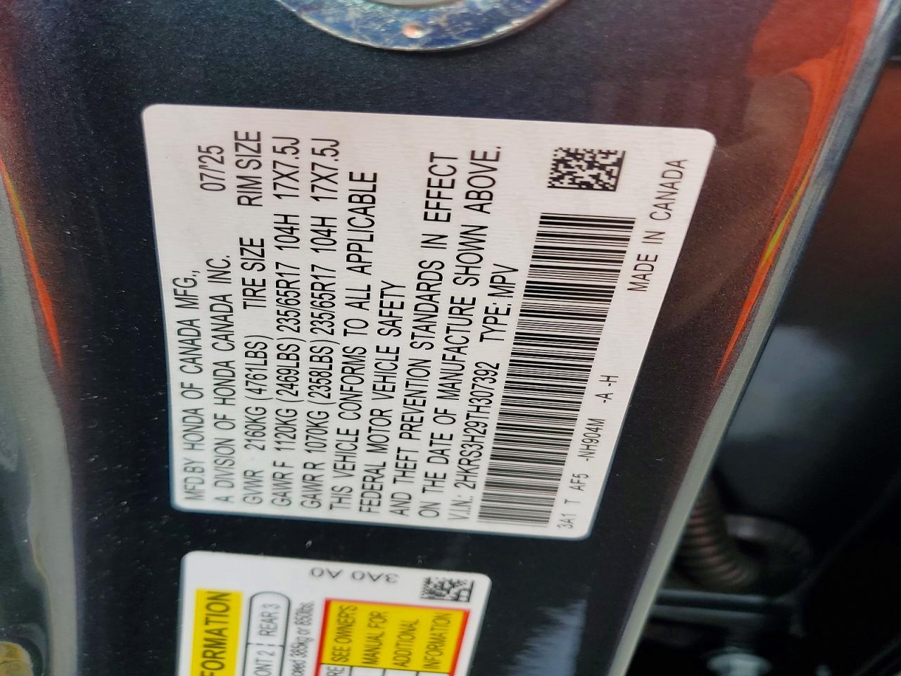 Honda Crv Lx