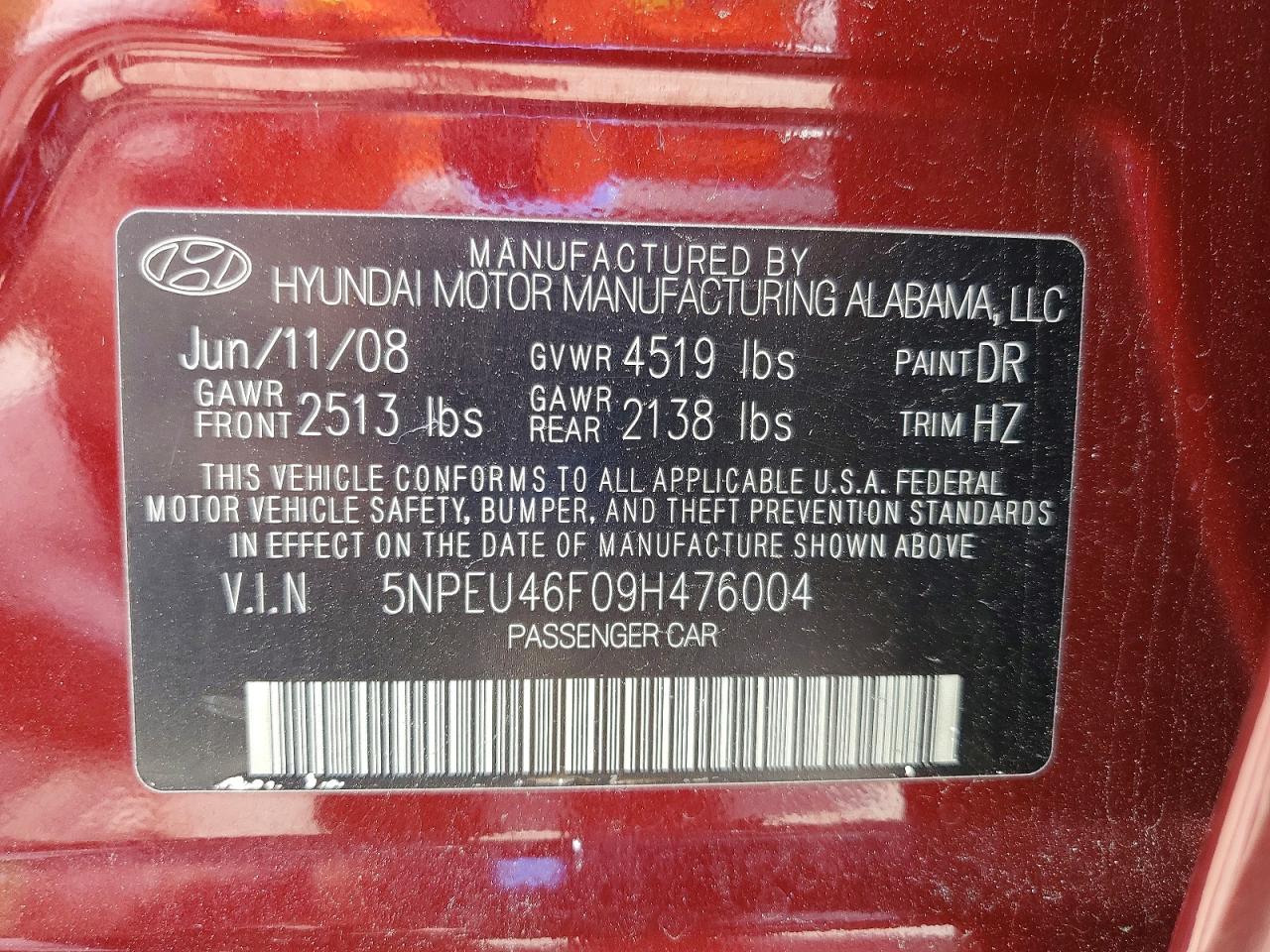 Hyundai SONATA Se V6