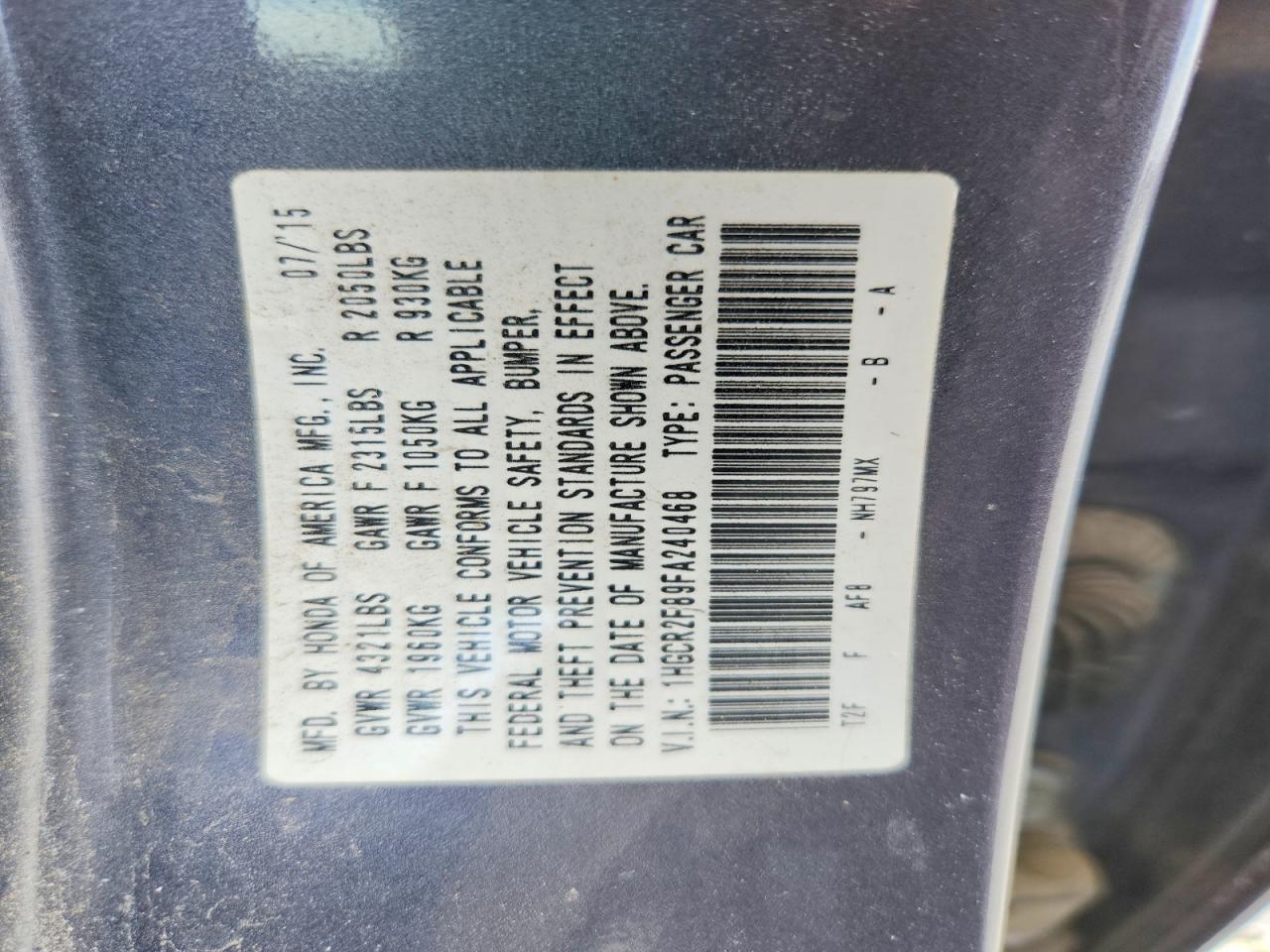 Honda Accord Exl