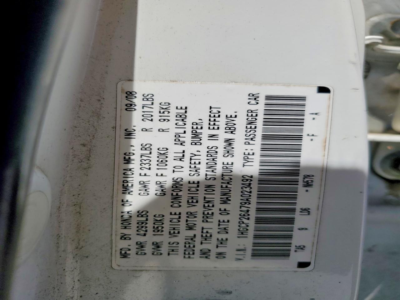 Honda Accord Lxp