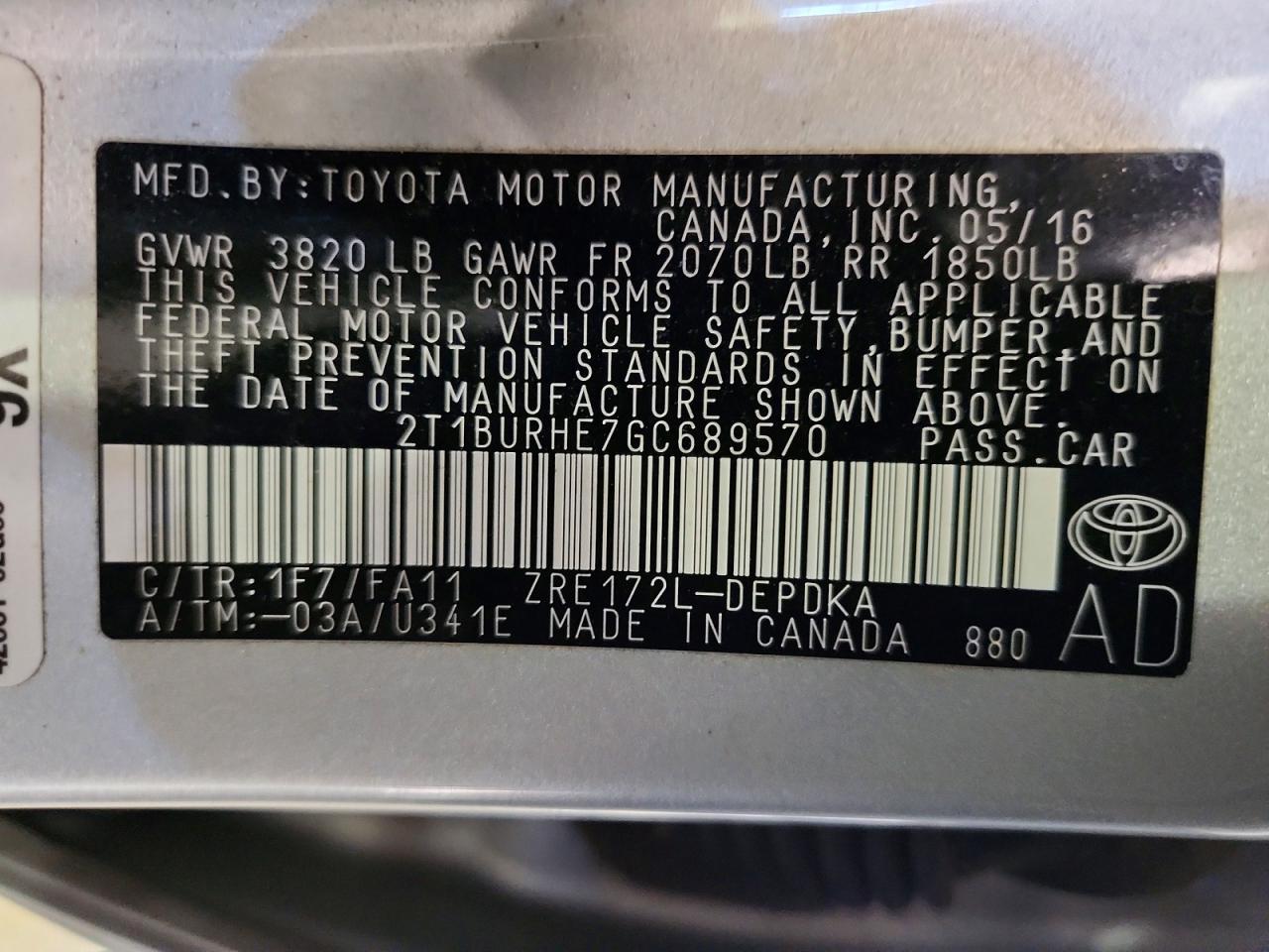 Toyota Corolla L
