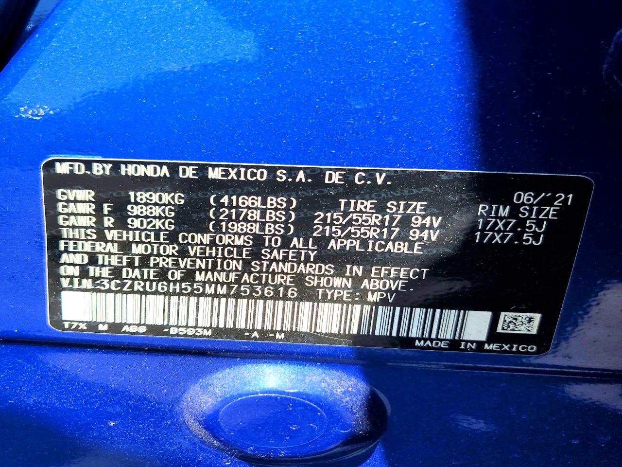Honda HR-V Ex