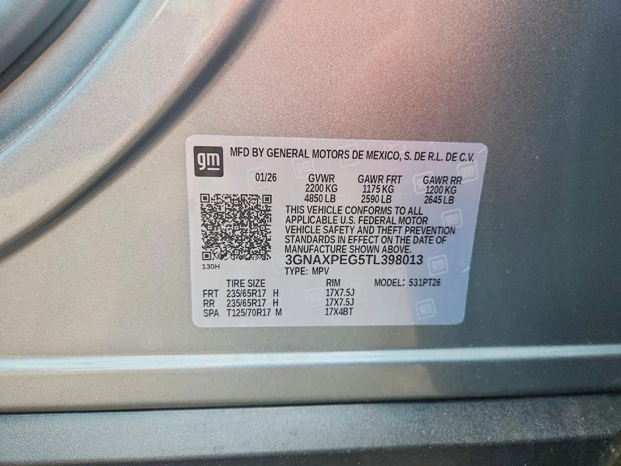 Chevrolet Equinox Lt