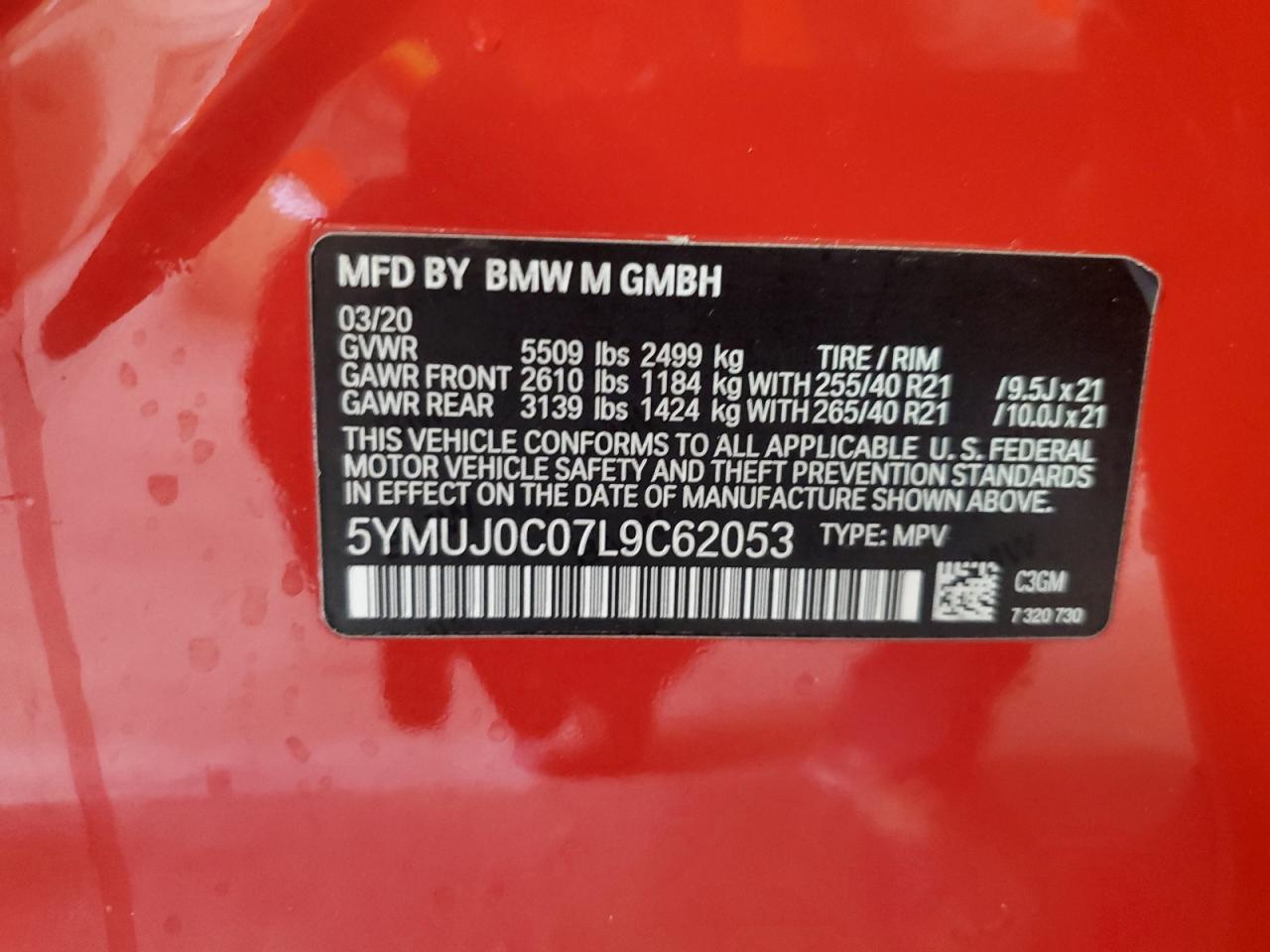 BMW X Series M Competition