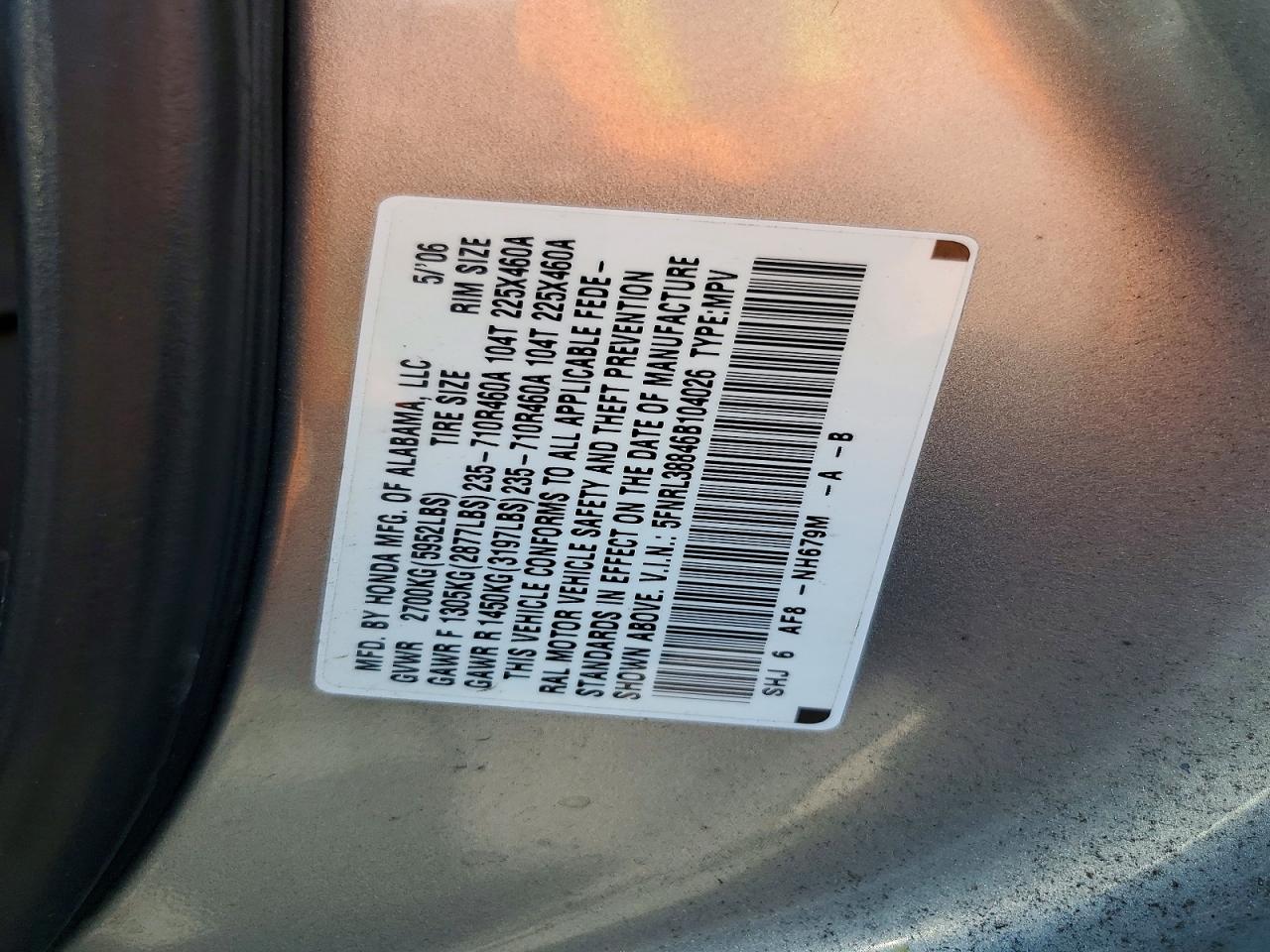 Honda Odyssey Touring
