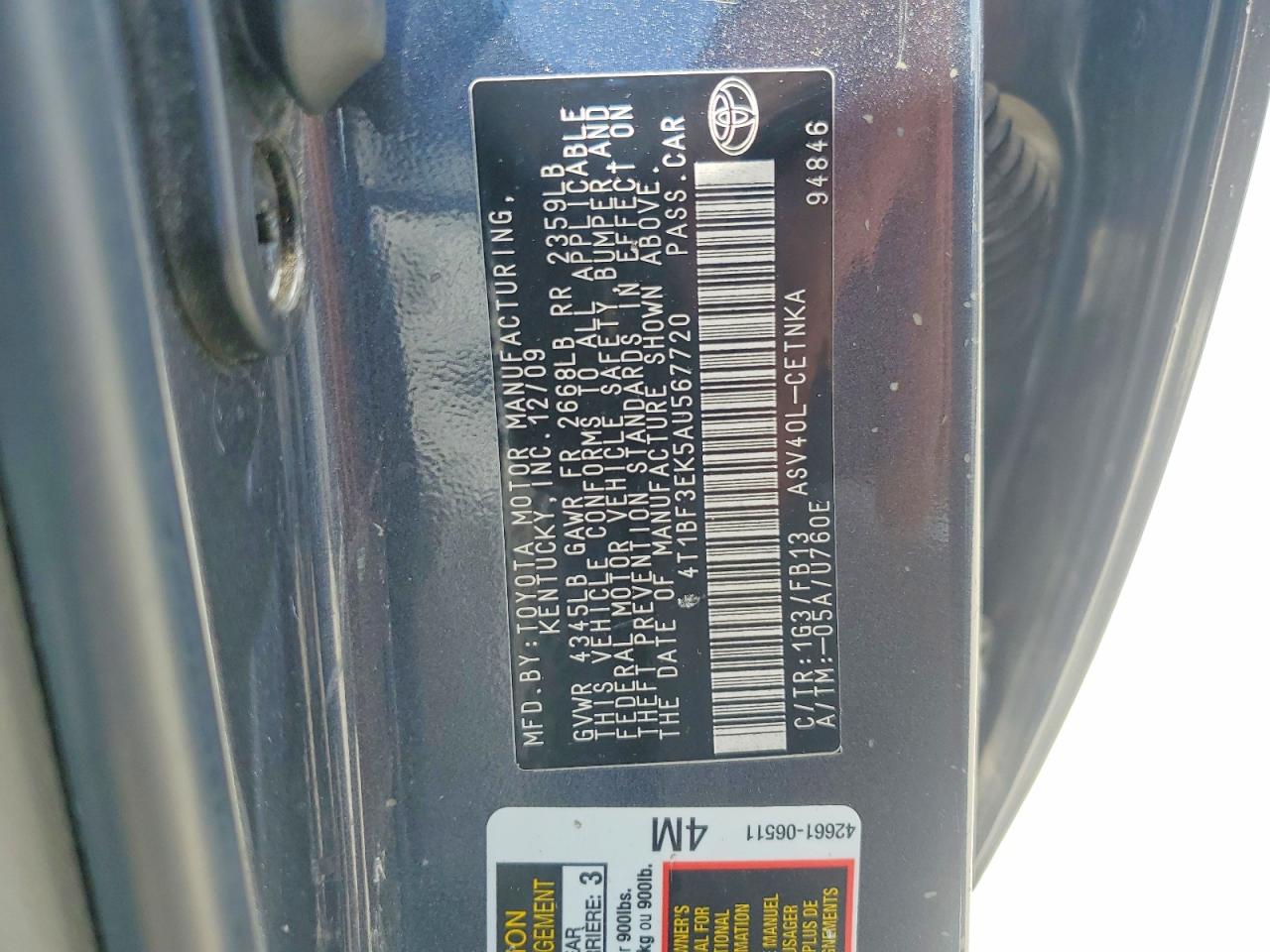 Toyota Camry Le