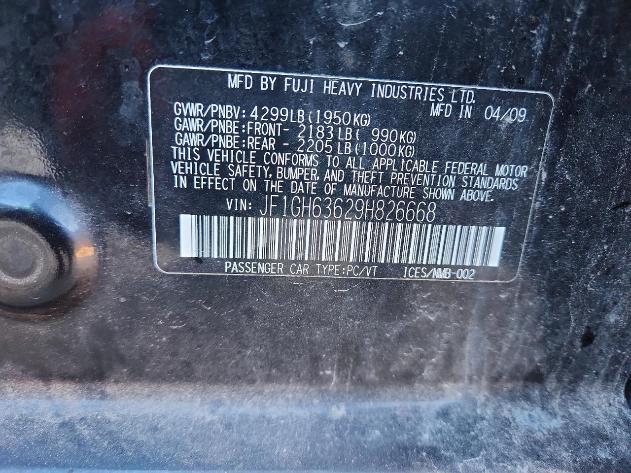 Subaru Legacy Outback Sport