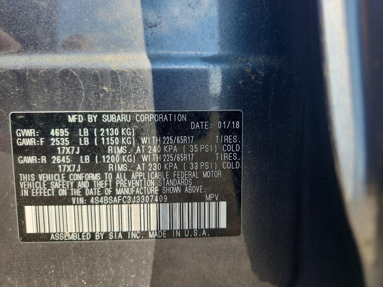 Subaru Outback 2.5i Premium