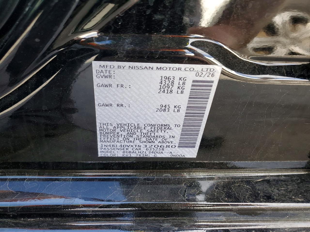 Nissan Altima Sv