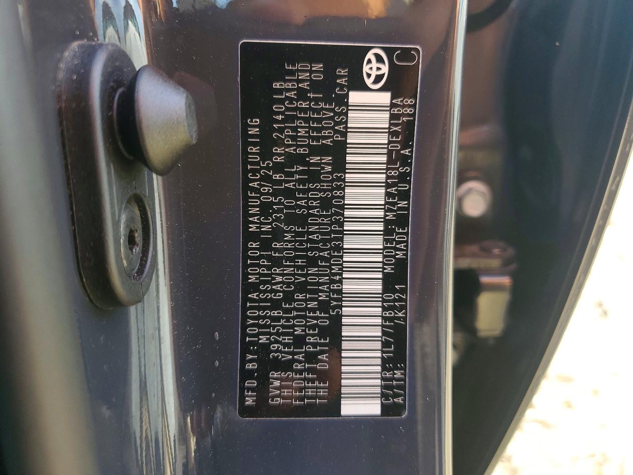 Toyota Corolla Le