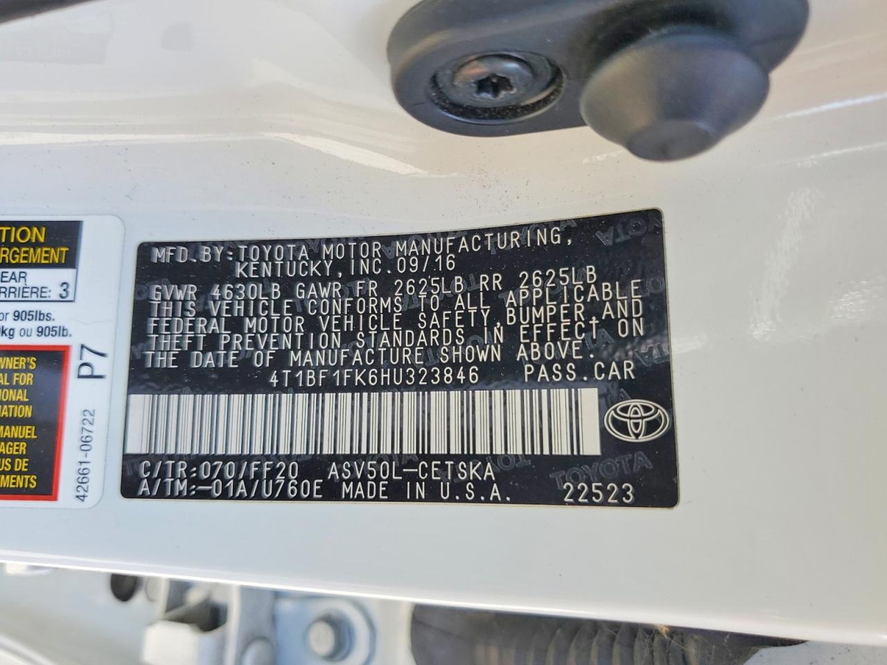 Toyota Camry Se
