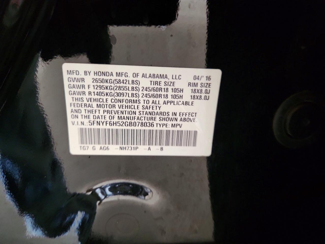 Honda Pilot Exl