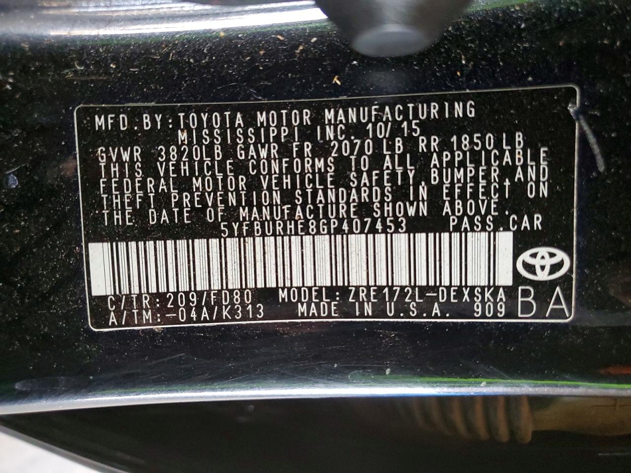 Toyota Corolla S Plus