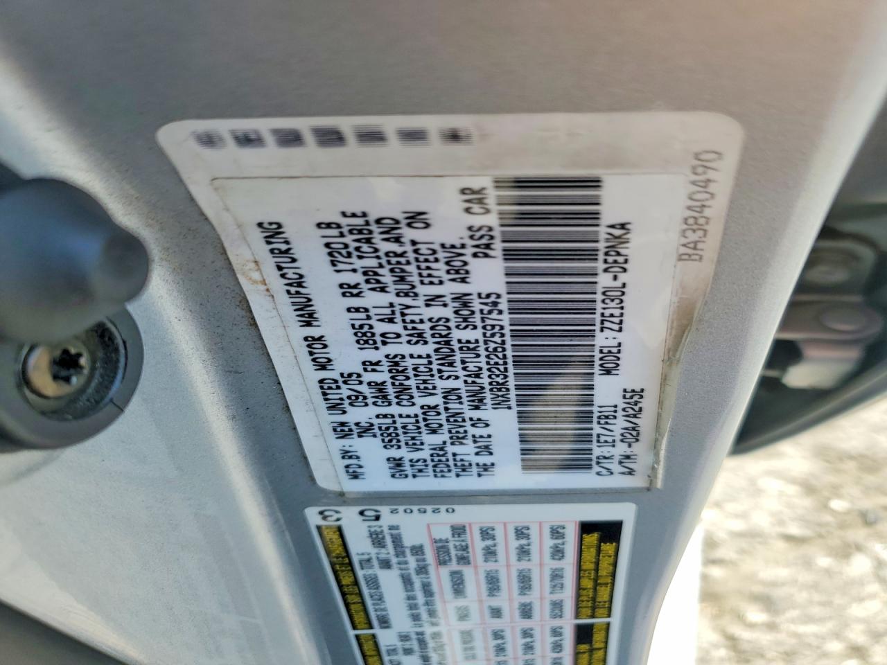 Toyota Corolla Le