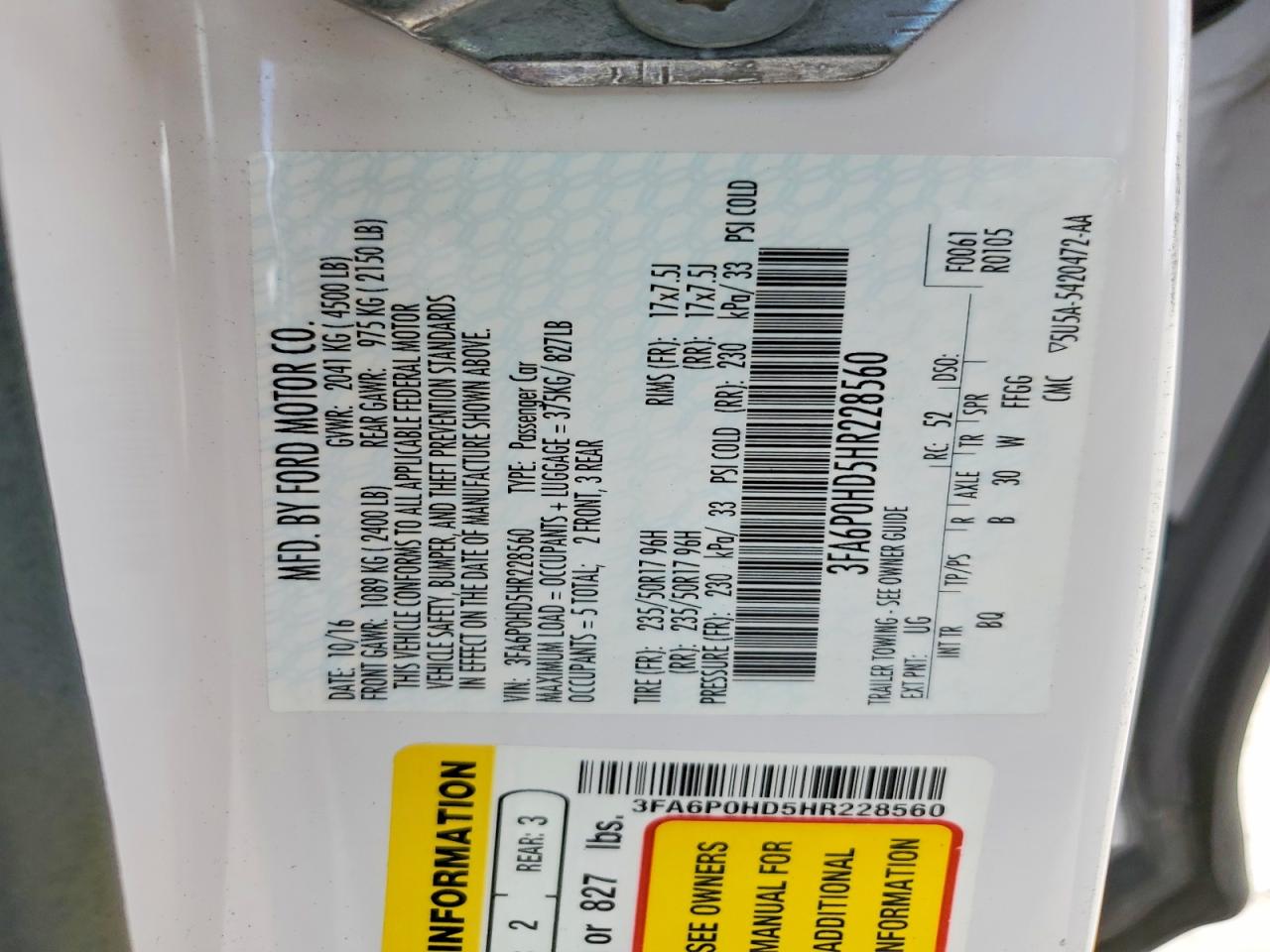Ford Fusion Se