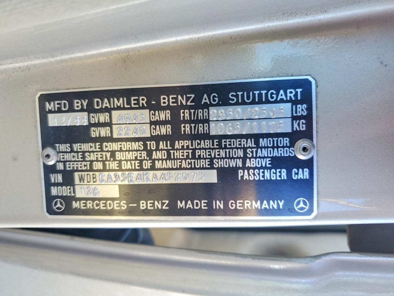 Mercedes-Benz S-Class Sel