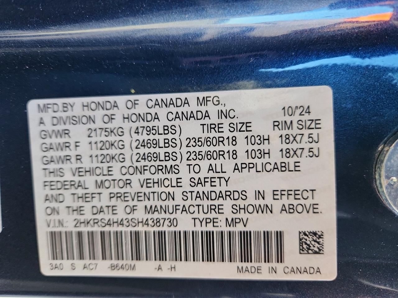Honda Crv Ex