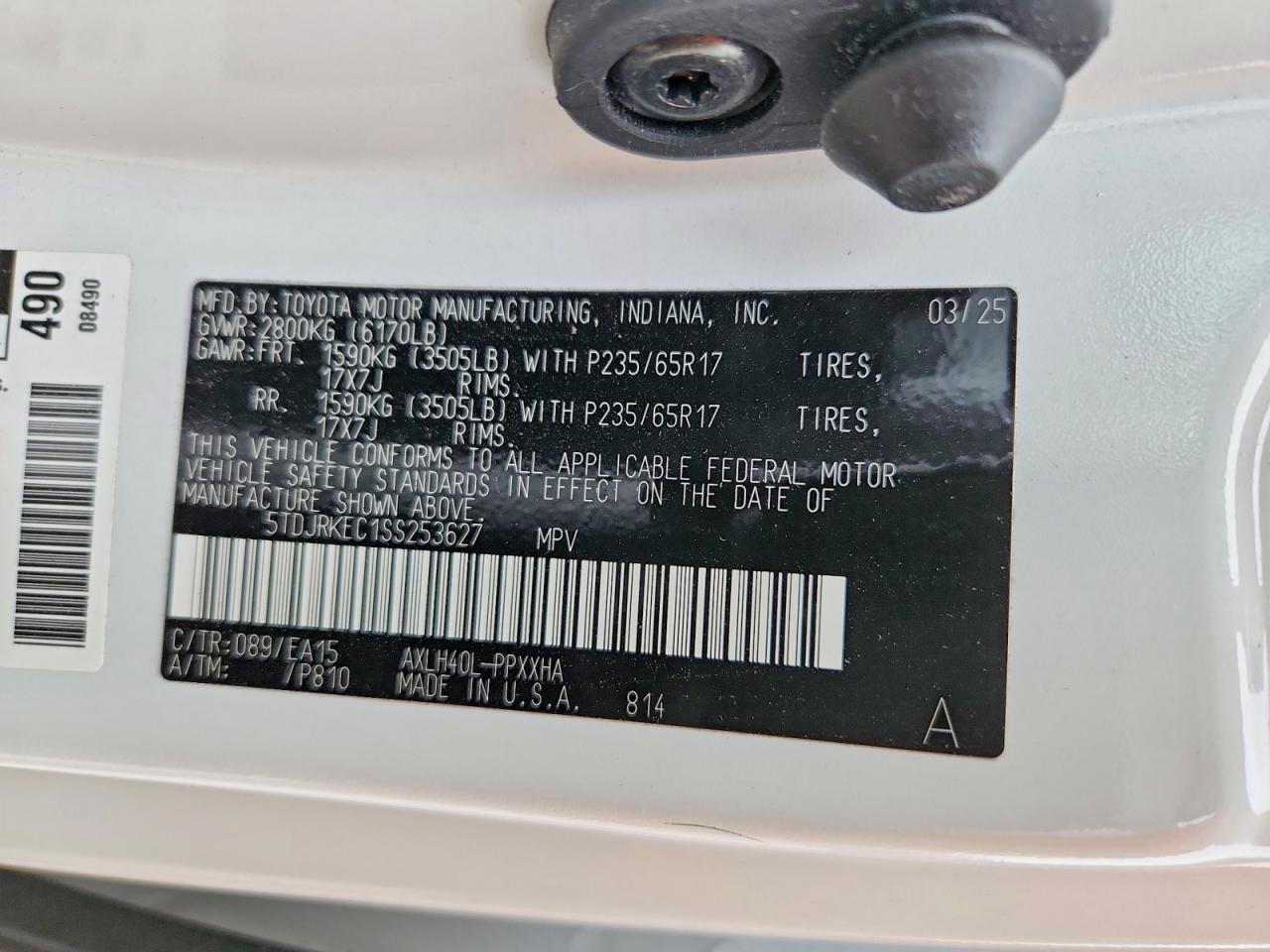 Toyota Sienna Xle 8-passenger