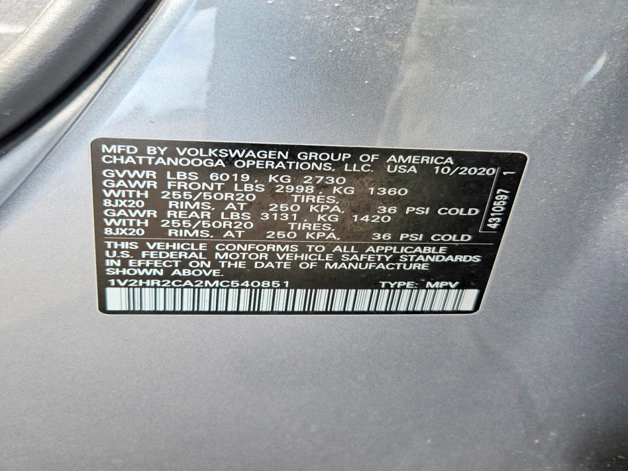 Volkswagen Atlas Se