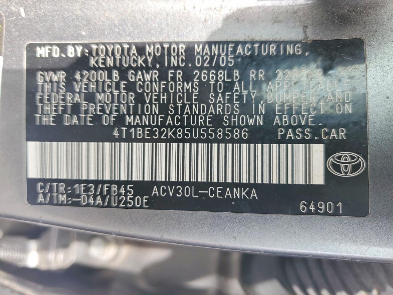 Toyota Camry Le