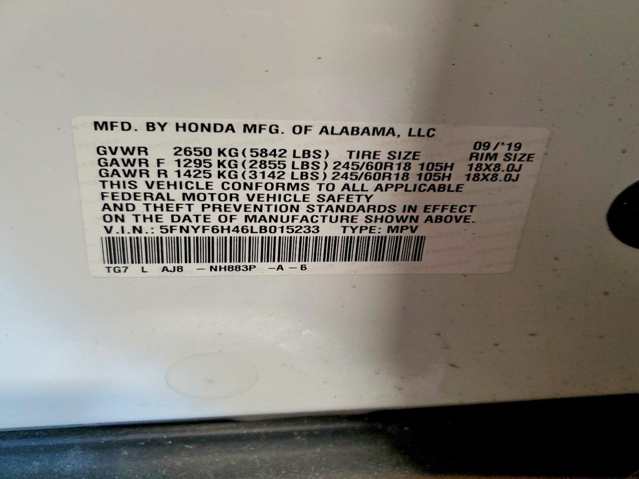 Honda Pilot Exl