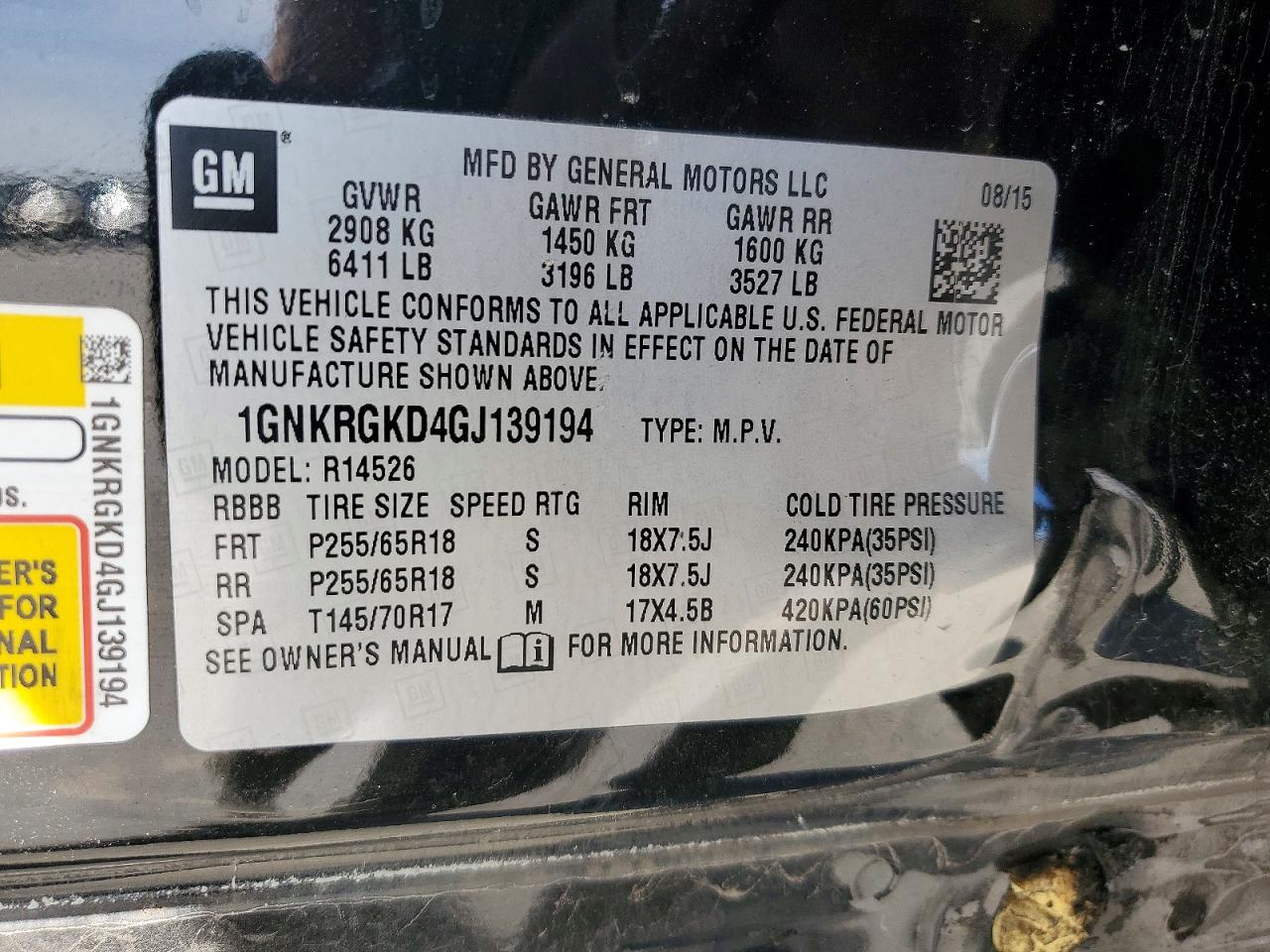 Chevrolet Traverse Lt