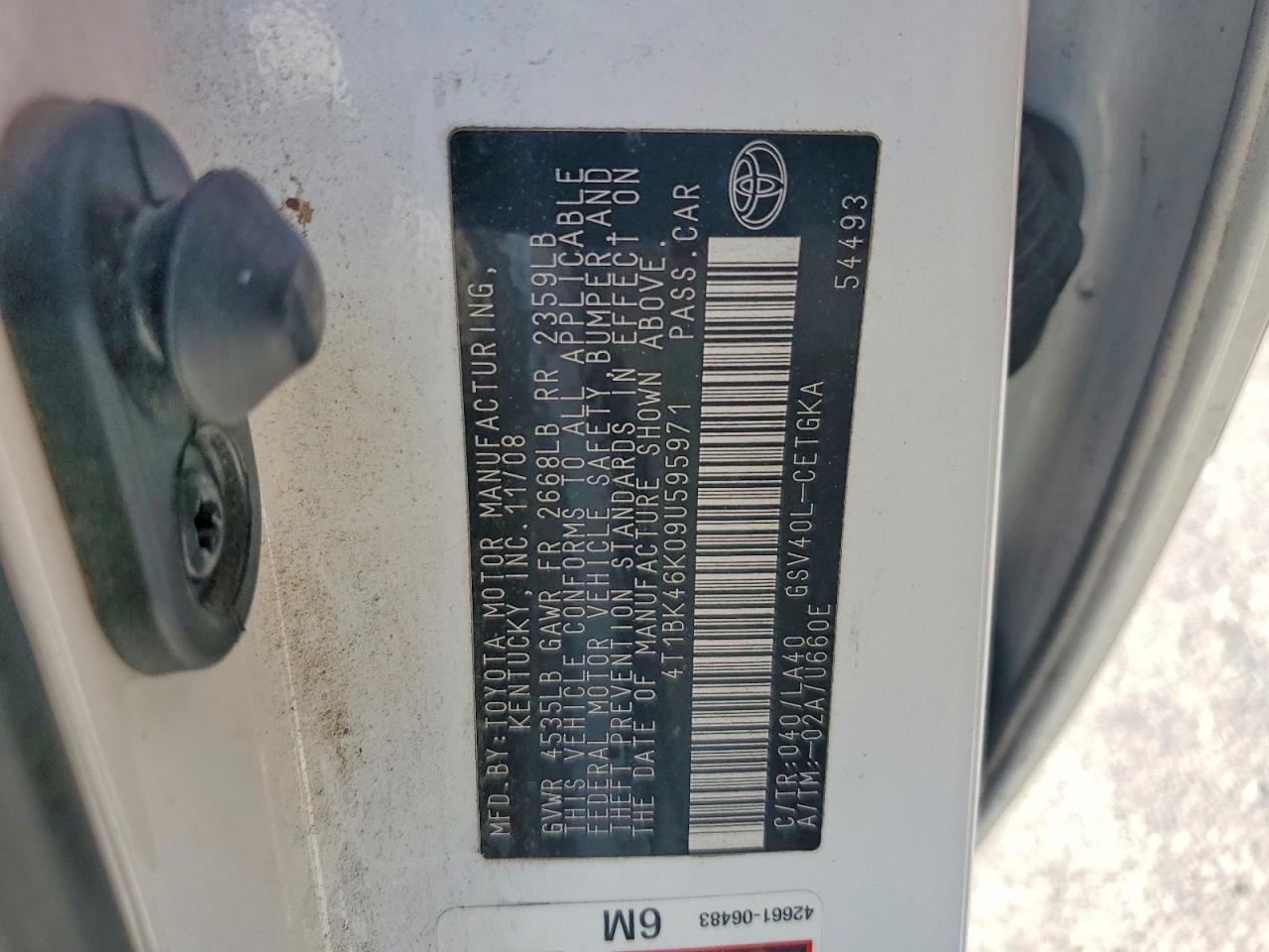 Toyota Camry Xle V6