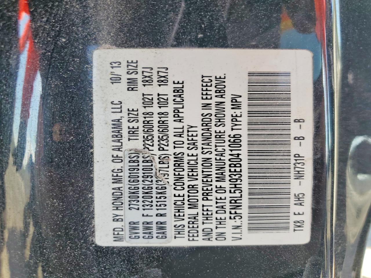 Honda Odyssey Touring