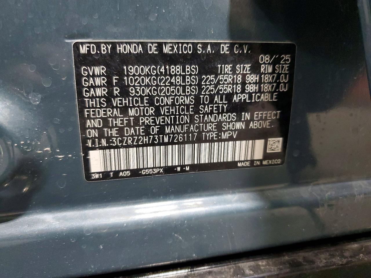 Honda HR-V Exl