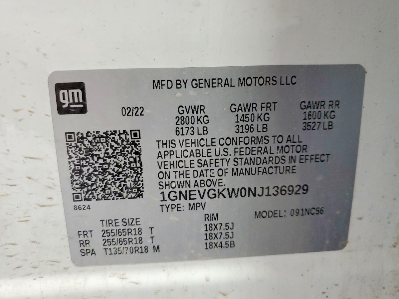 Chevrolet Traverse Lt