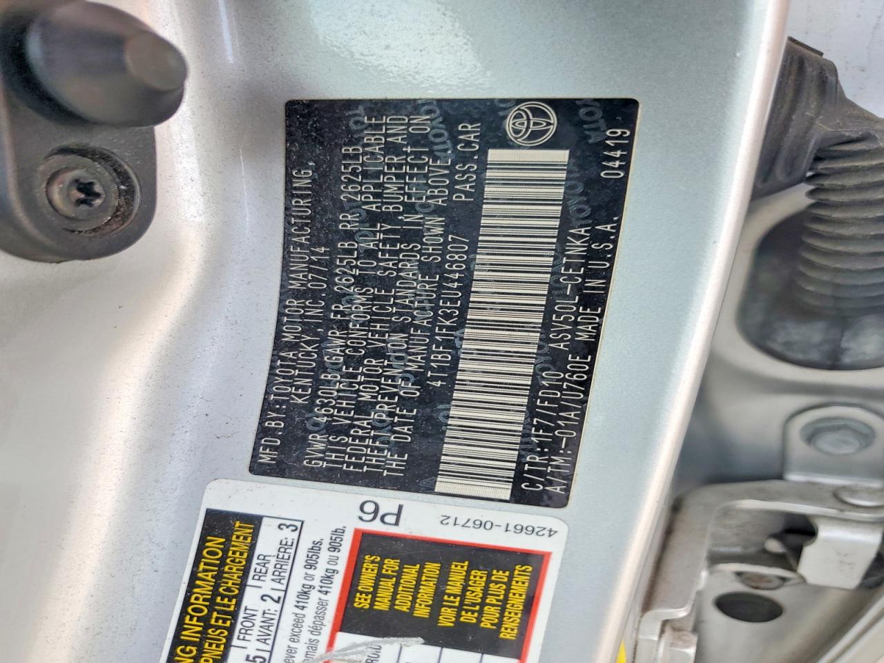 Toyota Camry Le