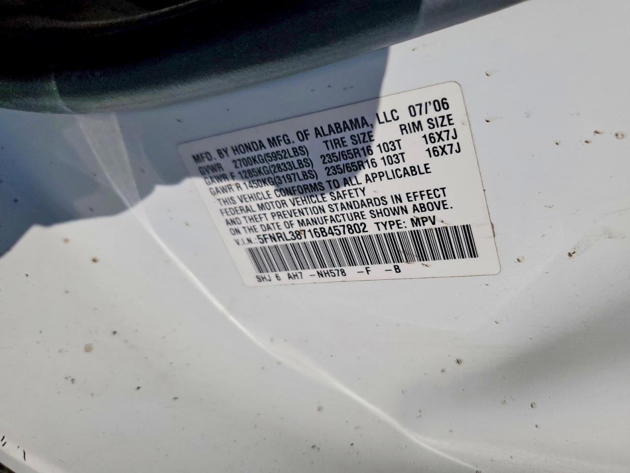 Honda Odyssey Exl