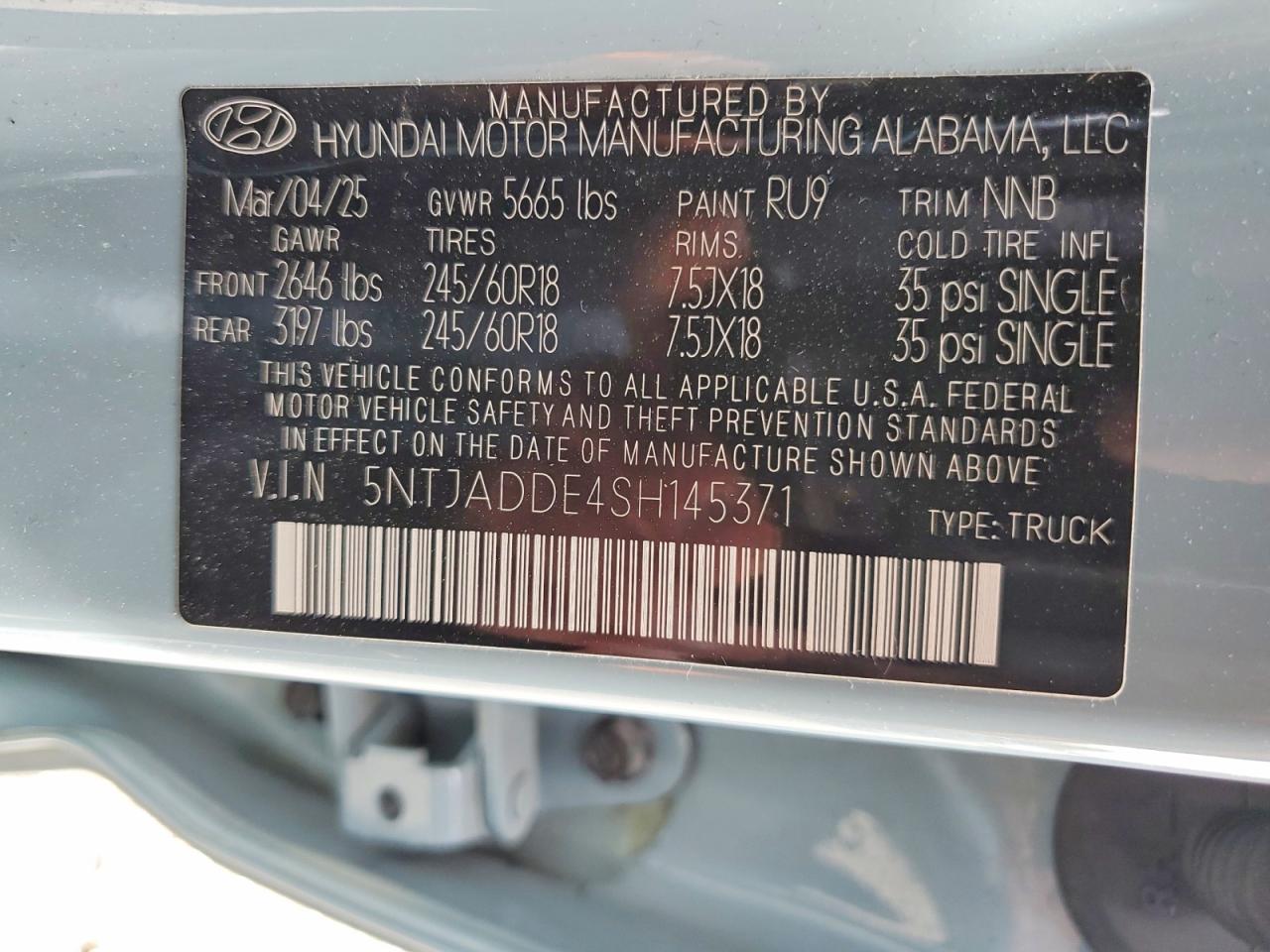 Hyundai SANTA CRUZ Se