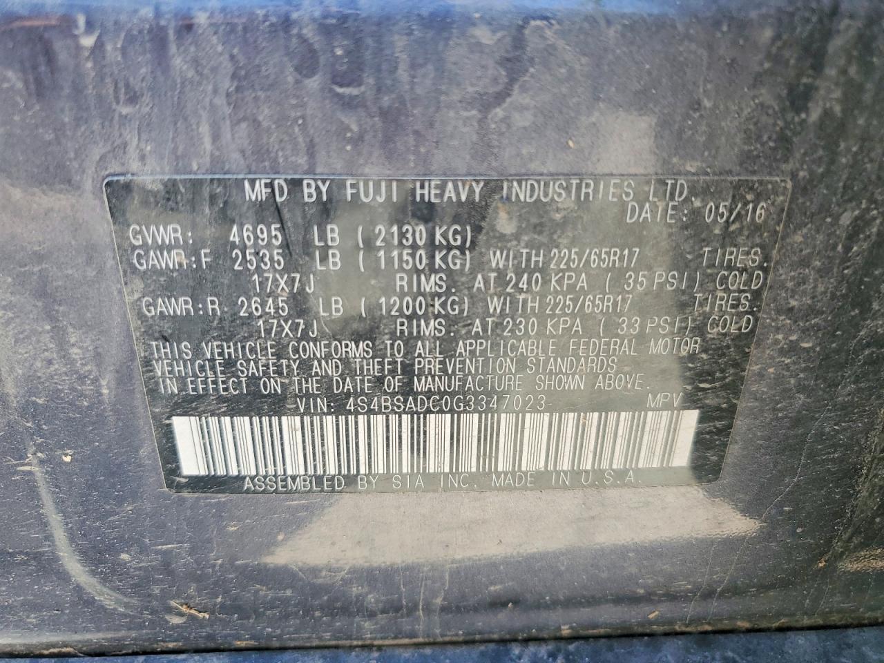 Subaru Outback 2.5i Premium