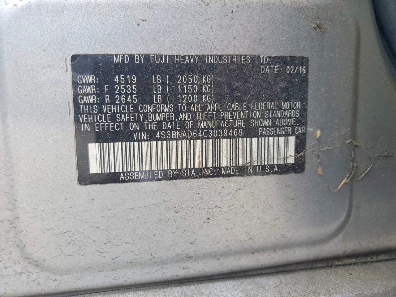 Subaru Legacy 2.5i Premium