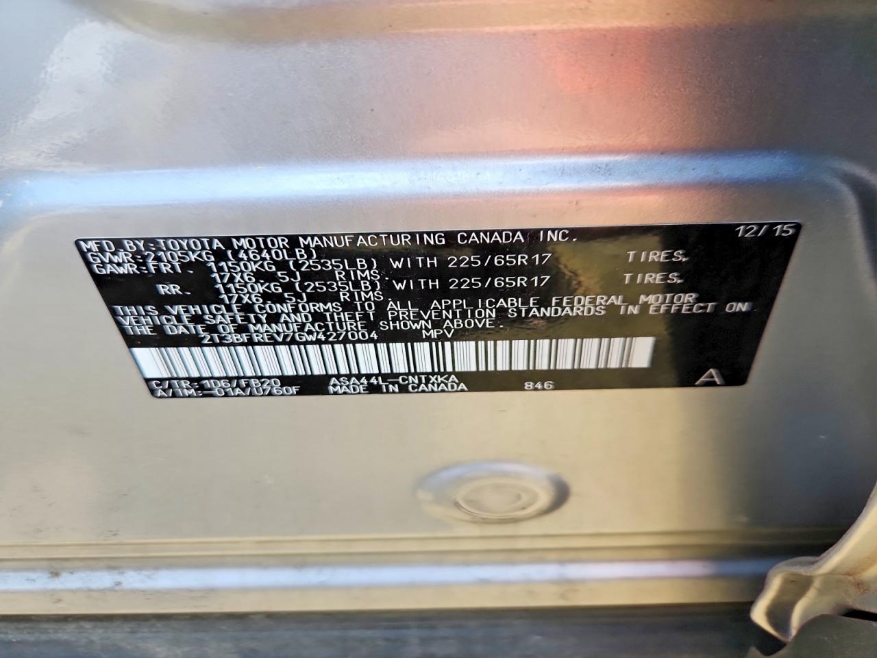Toyota RAV4 Le
