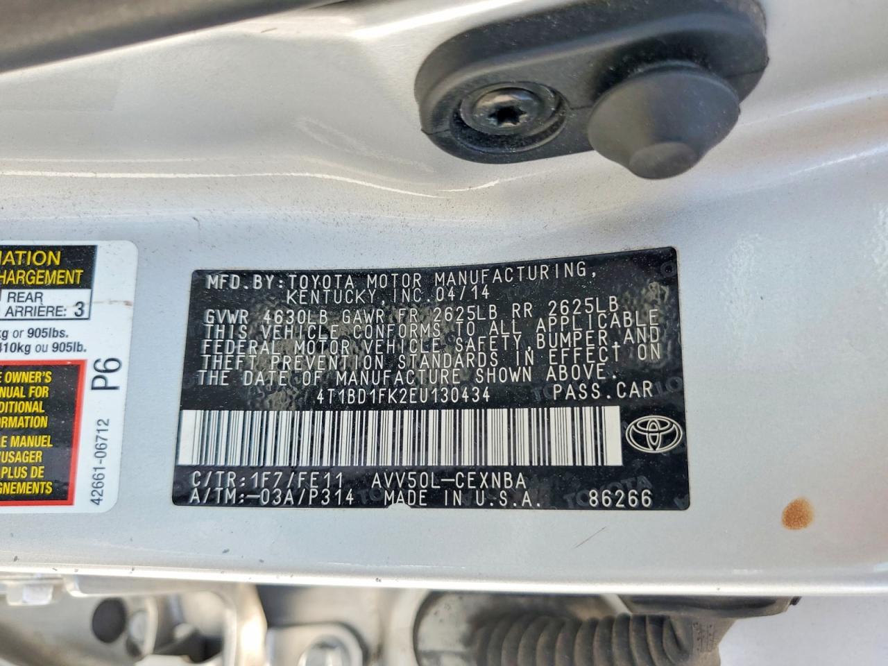 Toyota Camry Le