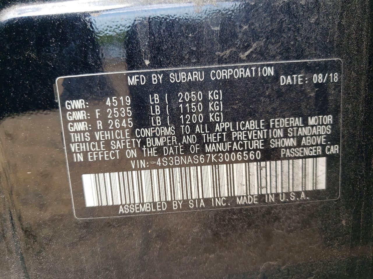 Subaru Legacy Sport
