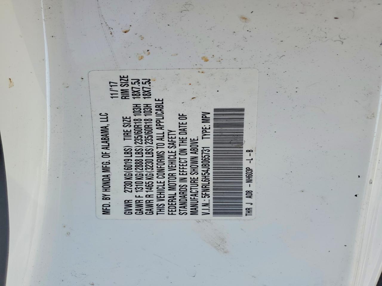 Honda Odyssey Ex