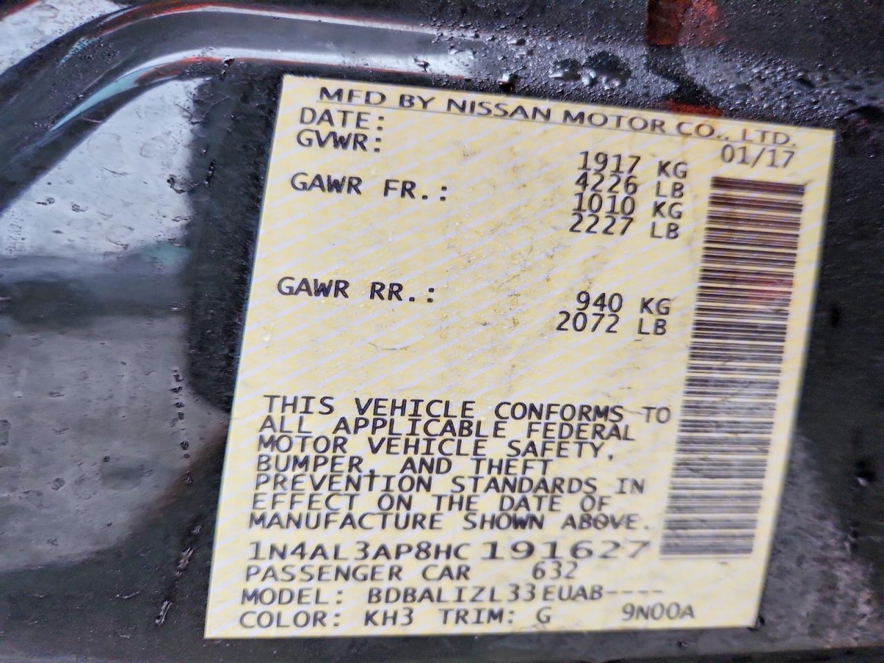 Nissan Altima 2.5 Sv