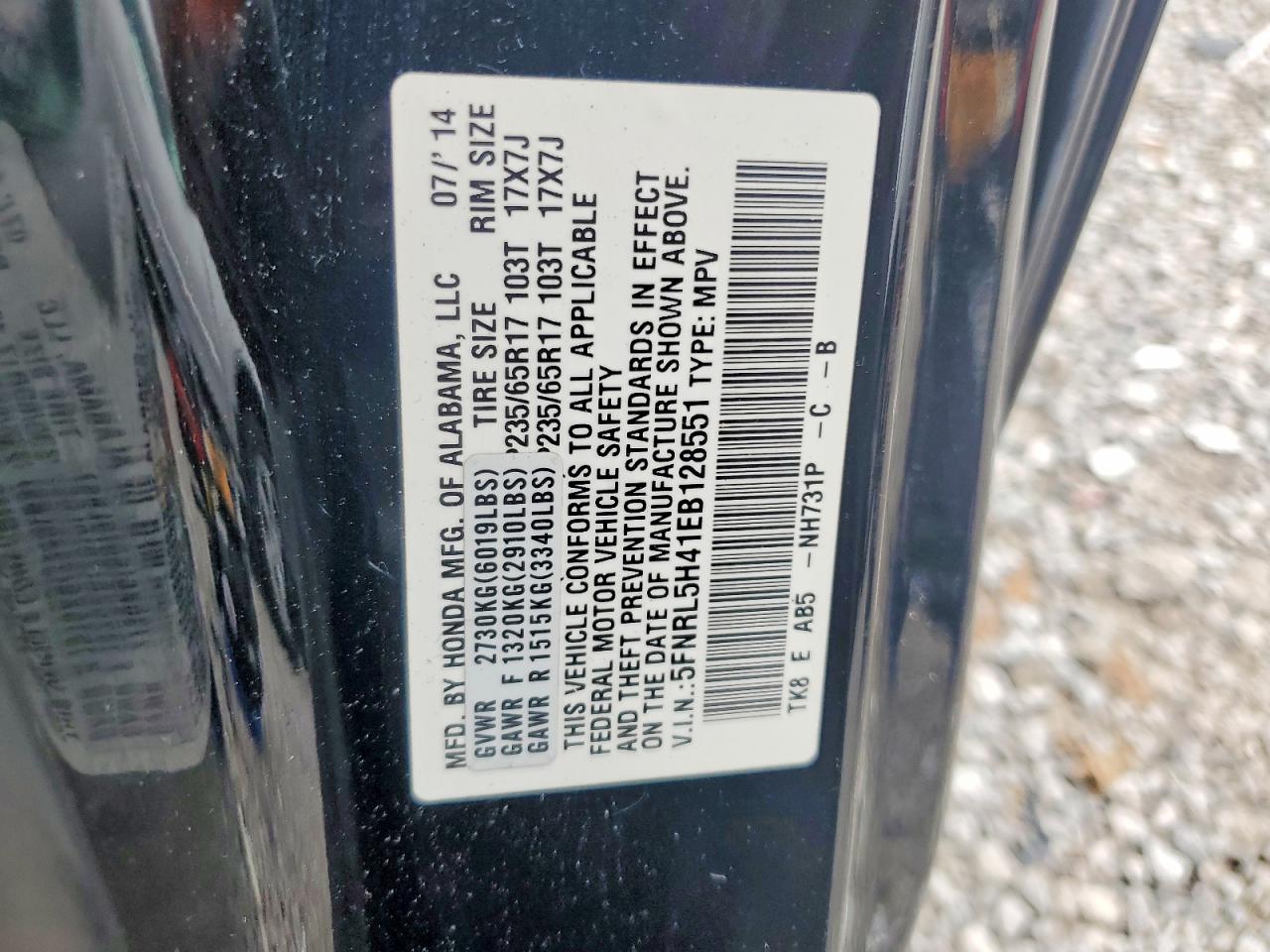 Honda Odyssey Ex